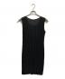 PLEATS PLEASE（プリーツプリーズ）の古着「ノースリーブプリーツワンピース」｜ブラック