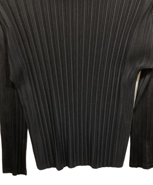 PLEATS PLEASE（プリーツプリーズ）PLEATS PLEASE (プリーツプリーズ) ハイネックプリーツカットソー ブラック サイズ:3の古着・服飾アイテム