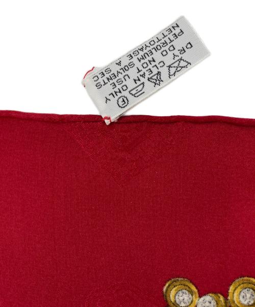 CHANEL（シャネル）CHANEL (シャネル) ジュエリー柄シルクスカーフ レッドの古着・服飾アイテム