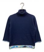 LEONARDレオナール）の古着「カシミヤシルクニット」｜ネイビー