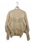 Yves Saint Laurent tricots (イブサンローラントリコット) ビジューニットカーディガン ベージュ サイズ:M：8000円