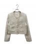 Rirandture（リランドチュール）の古着「ツイードクロップドジャケット」｜アイボリー