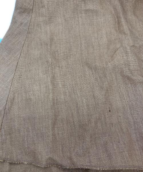 CLOTH&CROSS（クロスアンドクロス）CLOTH&CROSS (クロスアンドクロス) リネンスカート ブラウン サイズ:サイズ表記無しの古着・服飾アイテム