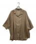 mizuiro-ind（ミズイロインド）の古着「ドルマンスリーブリネン混シャツ」｜ベージュ