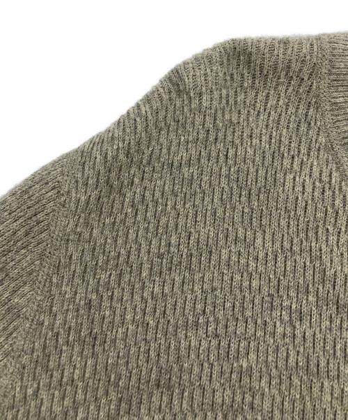 HYKE（ハイク）HYKE (ハイク) C/C CREW NECK THERMAL SWEATER カーキ サイズ:2の古着・服飾アイテム