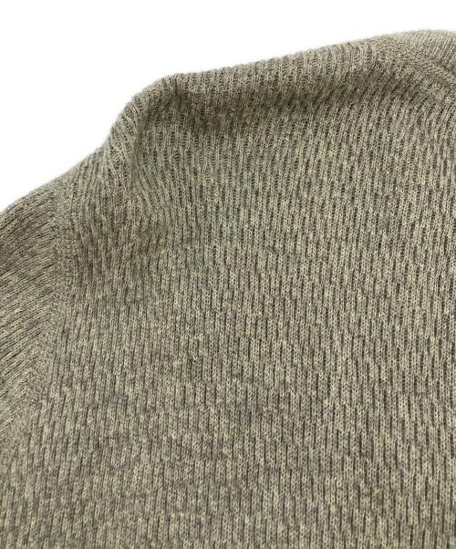 HYKE（ハイク）HYKE (ハイク) C/C CREW NECK THERMAL SWEATER カーキ サイズ:2の古着・服飾アイテム