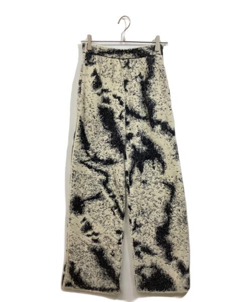 Ameri（アメリ）Ameri (アメリ) MIX ANIMAL KNIT PANTS ホワイト サイズ:Mの古着・服飾アイテム