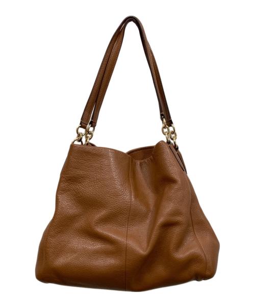 COACH（コーチ）COACH (コーチ) レザートートバッグ ブラウンの古着・服飾アイテム