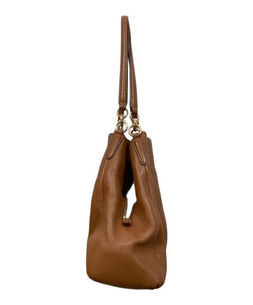 COACH（コーチ）COACH (コーチ) レザートートバッグ ブラウンの古着・服飾アイテム