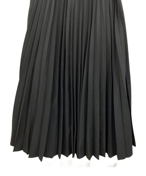 sacai（サカイ）sacai (サカイ) プリーツ ドッキング アシンメトリースカート ブラック サイズ:SIZE 1の古着・服飾アイテム