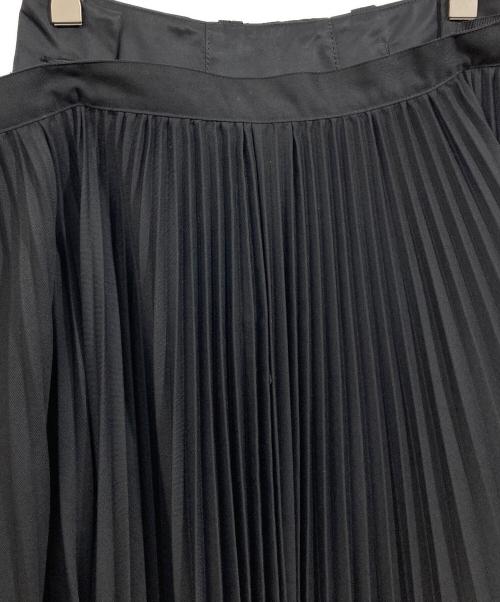 sacai（サカイ）sacai (サカイ) プリーツ ドッキング アシンメトリースカート ブラック サイズ:SIZE 1の古着・服飾アイテム
