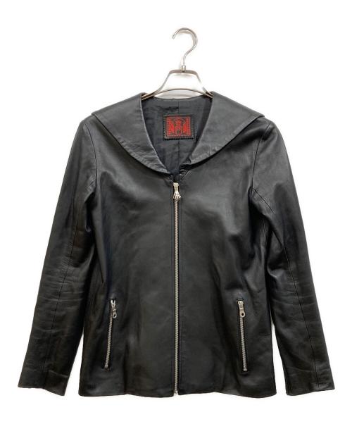 hazama（ハザマ）hazama (ハザマ) レザーセーラージャケット ブラック サイズ:SIZE Sの古着・服飾アイテム