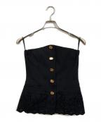 MURRALミューラル）の古着「Morpho embroidery bustier」｜ブラック