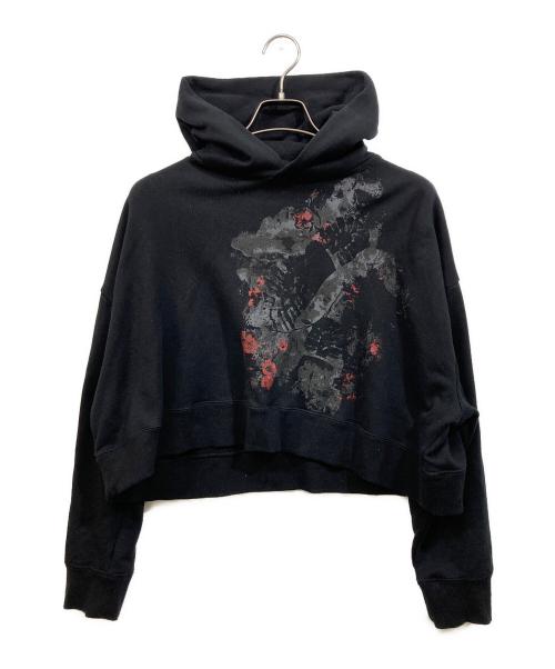 Y's（ワイズ）Y's (ワイズ) クロップドパーカー ブラック サイズ:SIZE 2の古着・服飾アイテム