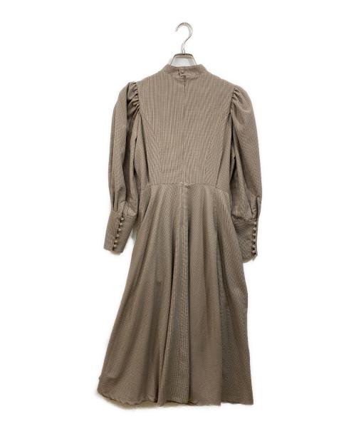 foufou（フーフー ザドレス）foufou (フーフー) 千鳥格子ワンピース ベージュ サイズ:SIZE 1の古着・服飾アイテム