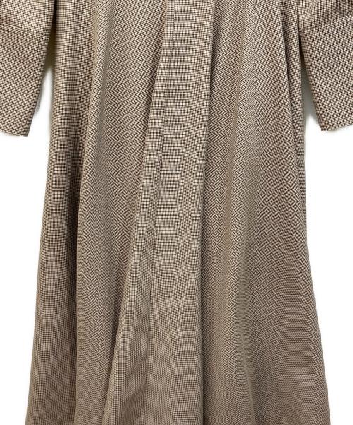 foufou（フーフー ザドレス）foufou (フーフー) 千鳥格子ワンピース ベージュ サイズ:SIZE 1の古着・服飾アイテム