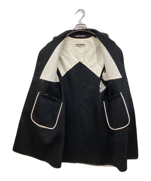 JIL SANDER（ジルサンダー）JIL SANDER (ジルサンダー) アンゴラ混ウールコート ブラック サイズ:SIZE 40の古着・服飾アイテム