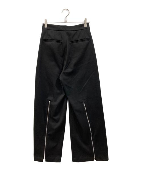 AKTE（アクテ）AKTE (アクテ) バックファスナーワイドパンツ ブラック サイズ:SIZE 2の古着・服飾アイテム