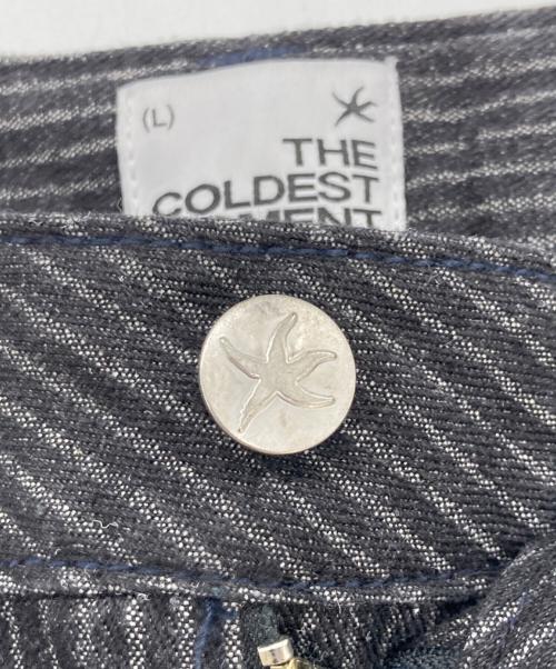 THECOLDESTMOMENT（ザ コールデストモーメント）THECOLDESTMOMENT (ザ コールデストモーメント) ヒトデストライプパンツ グレー サイズ:Lの古着・服飾アイテム