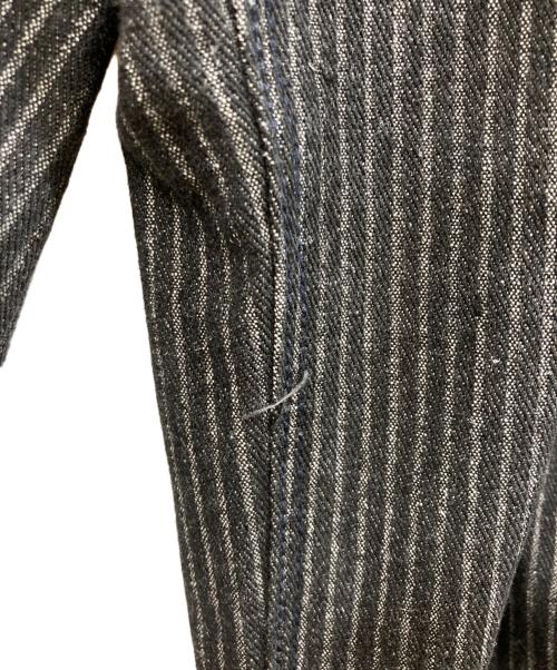 THECOLDESTMOMENT（ザ コールデストモーメント）THECOLDESTMOMENT (ザ コールデストモーメント) ヒトデストライプパンツ グレー サイズ:Lの古着・服飾アイテム