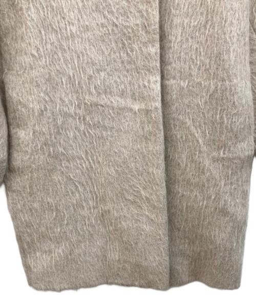 COS（コス）COS (コス) モヘヤ混ウールノーカラーコート ベージュ サイズ:SIZE 34の古着・服飾アイテム