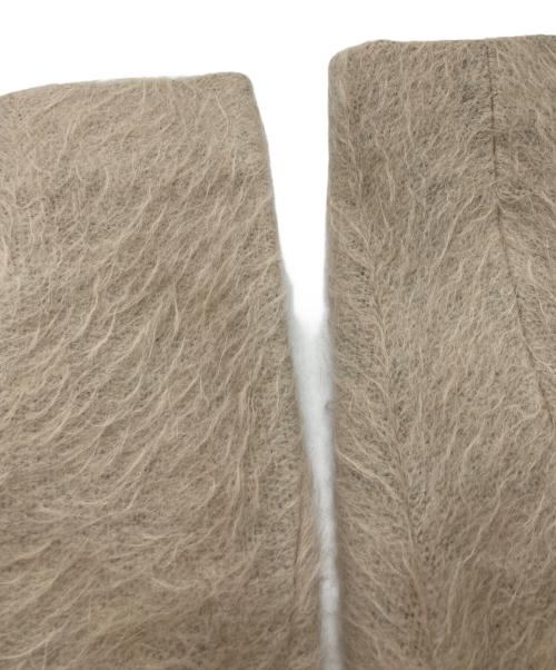 COS（コス）COS (コス) モヘヤ混ウールノーカラーコート ベージュ サイズ:SIZE 34の古着・服飾アイテム