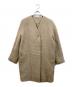 COS（コス）の古着「モヘヤ混ウールノーカラーコート」｜ベージュ