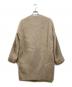 COS (コス) モヘヤ混ウールノーカラーコート ベージュ サイズ:SIZE 34：5000円