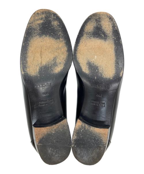 HERMES（エルメス）HERMES (エルメス) デスタンケリー金具ローファー ブラック サイズ:361/2の古着・服飾アイテム