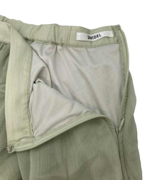 Snidel（スナイデル）Snidel (スナイデル) ラッフルミニセットアップ 黄緑の古着・服飾アイテム