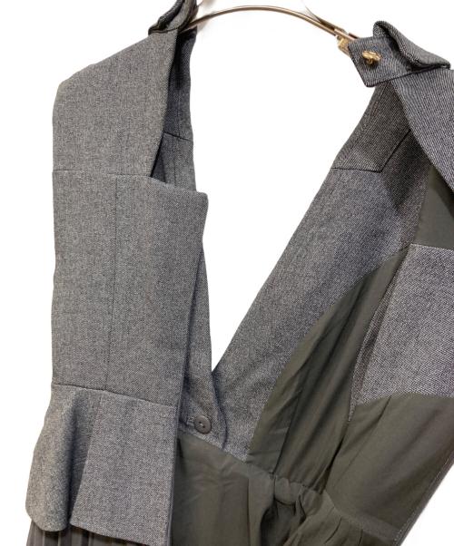 Snidel（スナイデル）Snidel (スナイデル) ジレディティールジャンスカ グレー サイズ:	SIZE 0の古着・服飾アイテム