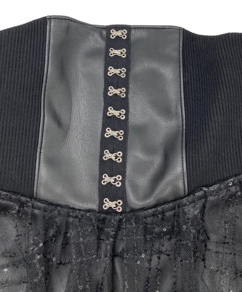 darich（ダーリッチ）darich (ダーリッチ) コルセットスパンコールチュールスカート ブラック サイズ:Freeの古着・服飾アイテム