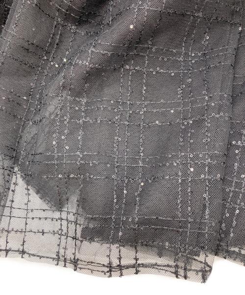 darich（ダーリッチ）darich (ダーリッチ) コルセットスパンコールチュールスカート ブラック サイズ:Freeの古着・服飾アイテム