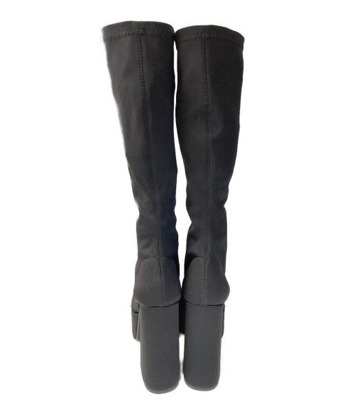 darich（ダーリッチ）darich (ダーリッチ) ウルトラストレッチロングブーツ ブラック サイズ:Sの古着・服飾アイテム