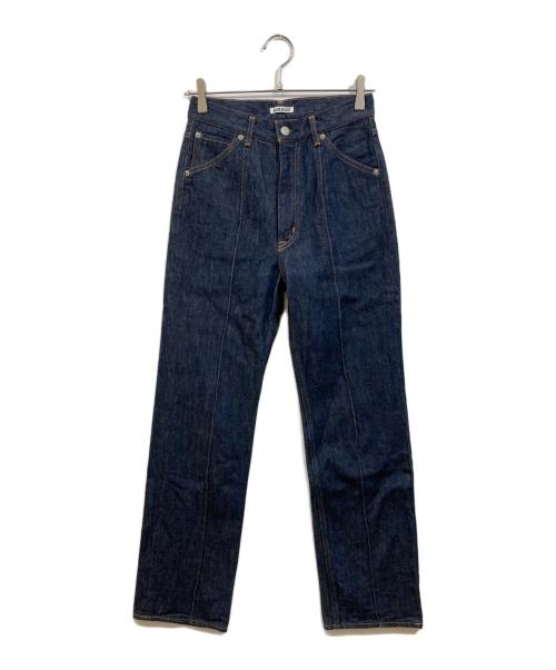 AURALEE（オーラリー）AURALEE (オーラリー) HARDTWIST DENIM PINTUCK PANTS インディゴ サイズ:SIZE 0の古着・服飾アイテム