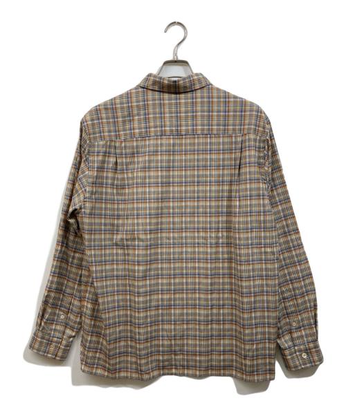 AURALEE（オーラリー）AURALEE (オーラリー) WASHABLE SUPER LIGHT WOOL CHECK SHIRTS ブラック サイズ:4の古着・服飾アイテム