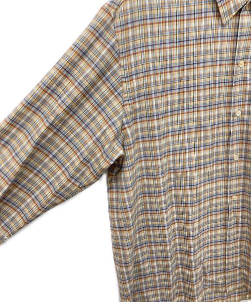 AURALEE（オーラリー）AURALEE (オーラリー) WASHABLE SUPER LIGHT WOOL CHECK SHIRTS ブラック サイズ:4の古着・服飾アイテム