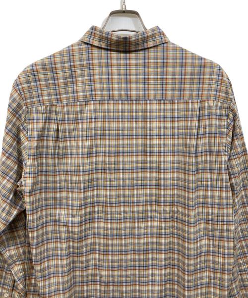 AURALEE（オーラリー）AURALEE (オーラリー) WASHABLE SUPER LIGHT WOOL CHECK SHIRTS ブラック サイズ:4の古着・服飾アイテム