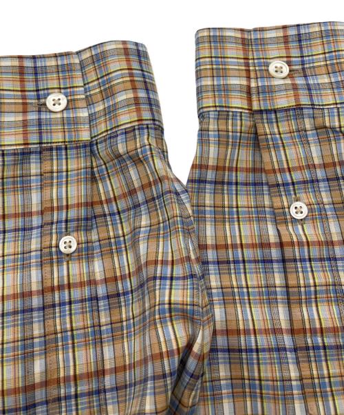 AURALEE（オーラリー）AURALEE (オーラリー) WASHABLE SUPER LIGHT WOOL CHECK SHIRTS ブラック サイズ:4の古着・服飾アイテム