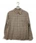 AURALEE（オーラリー）の古着「WASHABLE SUPER LIGHT WOOL CHECK SHIRTS」｜ブラック
