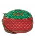 GUCCI（グッチ）の古着「キルティングミニショルダーバッグ」｜レッド×グリーン×ゴールド