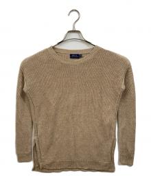 POLO RALPH LAUREN（ポロ・ラルフローレン）の古着「リネンメッシュニット」｜ベージュ