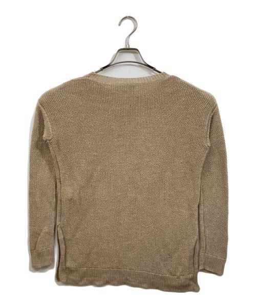 POLO RALPH LAUREN（ポロ・ラルフローレン）POLO RALPH LAUREN (ポロ・ラルフローレン) リネンメッシュニット ベージュ サイズ:XSの古着・服飾アイテム