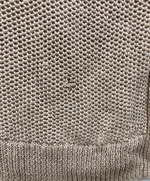 POLO RALPH LAUREN（ポロ・ラルフローレン）POLO RALPH LAUREN (ポロ・ラルフローレン) リネンメッシュニット ベージュ サイズ:XSの古着・服飾アイテム