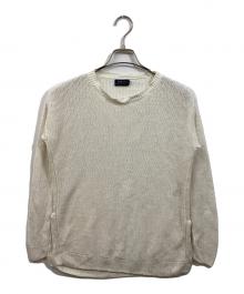 POLO RALPH LAUREN（ポロ・ラルフローレン）の古着「リネンメッシュニット」｜ホワイト