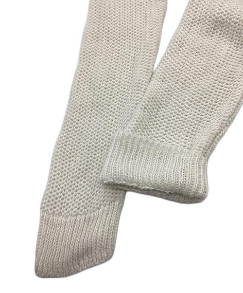 POLO RALPH LAUREN（ポロ・ラルフローレン）POLO RALPH LAUREN (ポロ・ラルフローレン) リネンメッシュニット ホワイト サイズ:XSの古着・服飾アイテム