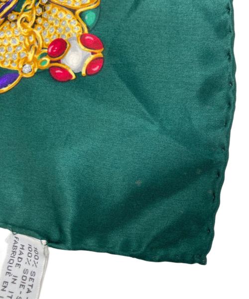 CHANEL（シャネル）CHANEL (シャネル) シルクスカーフ グリーンの古着・服飾アイテム