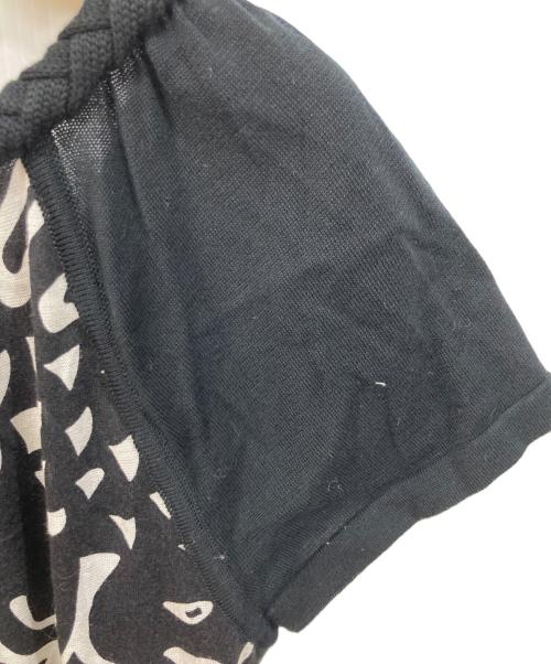 LEONARD（レオナール）LEONARD (レオナール) 総柄ノースリーブワンピース ブラック サイズ:SIZE 2の古着・服飾アイテム