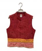 HaaTハート）の古着「デザインベスト」｜ブラウン