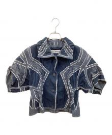 ISSEY MIYAKE（イッセイミヤケ）の古着「デザインシャツ」｜ネイビー